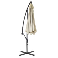 3m Hanging Banana Cantilever Garden Parasol – Beige