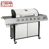 Sydney Premium 6 Burner Gas BBQ With Side Burner – Stainless Steel