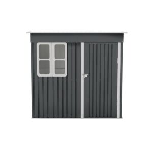 7X4FT/8.5X5.5FT Outdoor Metal Garden Storage Shed