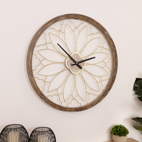 Ullswater Indoor Outdoor Round Skeleton Wall Clock