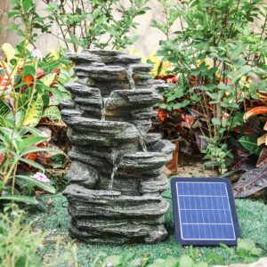 Winding Rockery Water Feature Self-Containing Feature Outdoor Fountain - 1 Unit